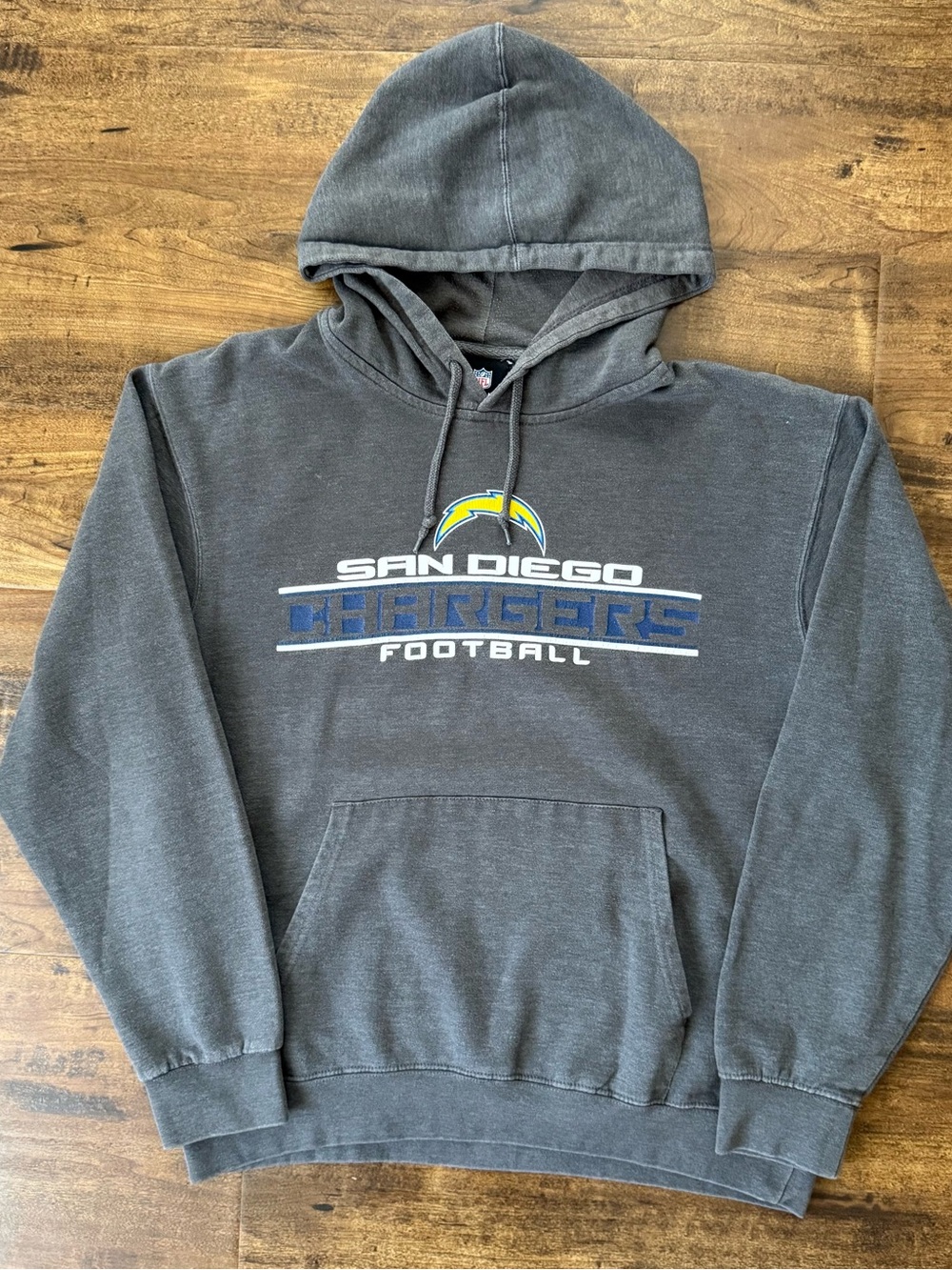 San Diego Chargers Hooded Sweatshirt Vintage Y2K NFL Football Team Size Large